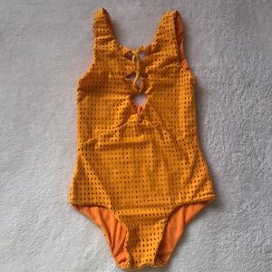 EUC ACACIA Honey Makua Mesh One Piece- Tangelo